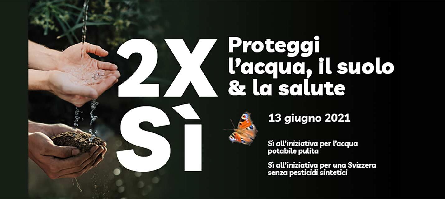 2 x SÌ alle iniziative sui pesticidi del 13 giugno