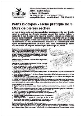 Petits biotopes – Murs de pierres sèches